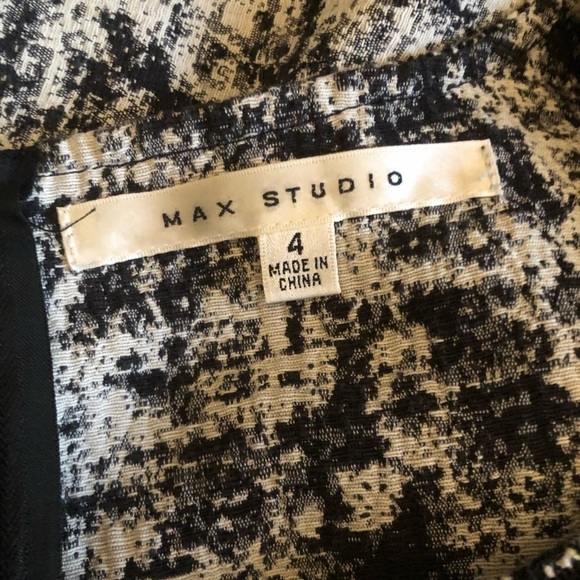 Max studio cap sleeve printed dress - Picture 3 of 3